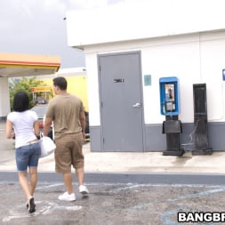 Anna in 'Bangbros' Gas Station Sucking! (Thumbnail 18)