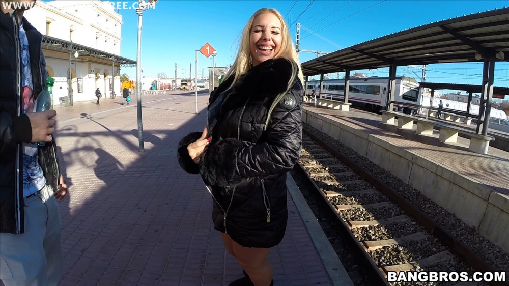 Bangbros 'Big Tit Babe Gets Wild On a Public Train' starring Kyra Hot (Photo 99)