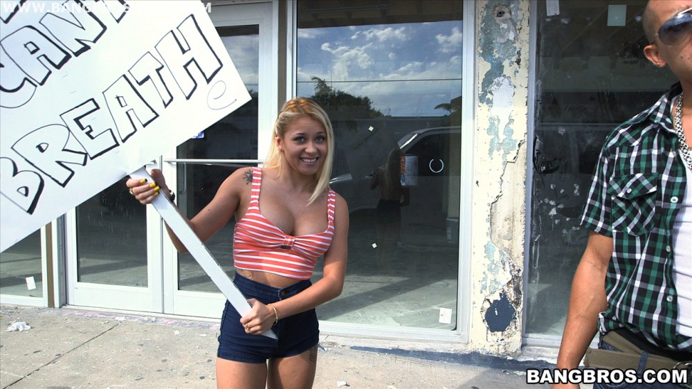 Bangbros 'Protestor Exercises Her Right To Take Cock!' starring Marsha May (Photo 66)