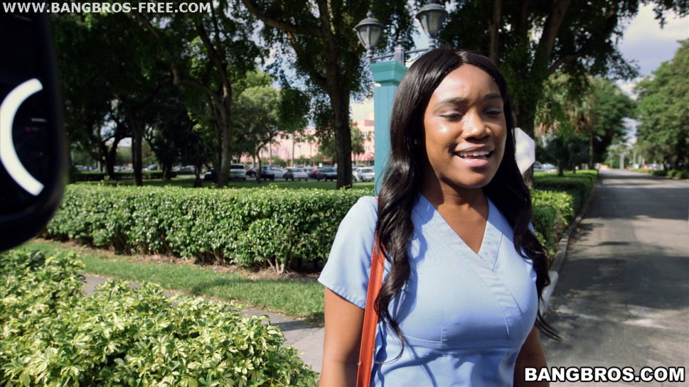 Bangbros 'Hot Ebony Nurse Gets Banged On The Bus' starring Mercedes (Photo 33)
